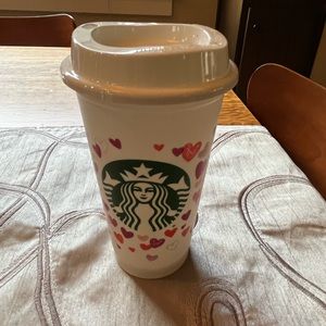 NEW Starbucks 2022 Reusable Valentines Hot Cup 16oz